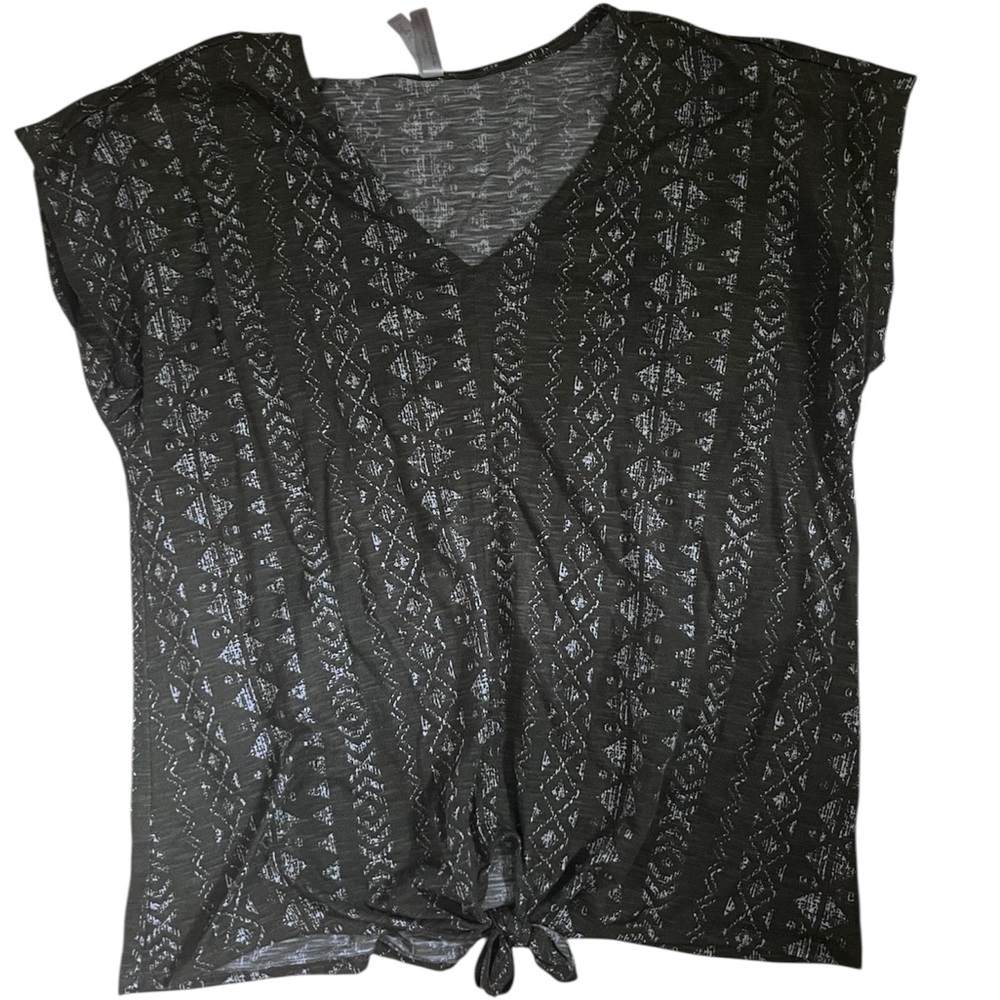 💗Women's Olive Green Patterned Top